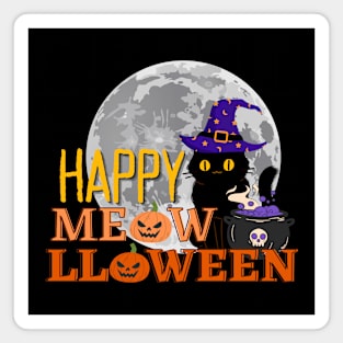 Happy meowlloween Magnet